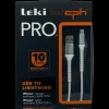 Leki Denmark PRO USB til Lightning Kabel - 3 meter hvid| Mobiltilbehør