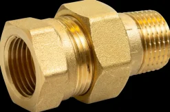 Radiatorforskruning 1/2'' lige - messing| Radiator Tilbehør