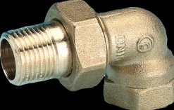 Radiatorforskruning 1/2'' vinkel - messing| Radiator Tilbehør