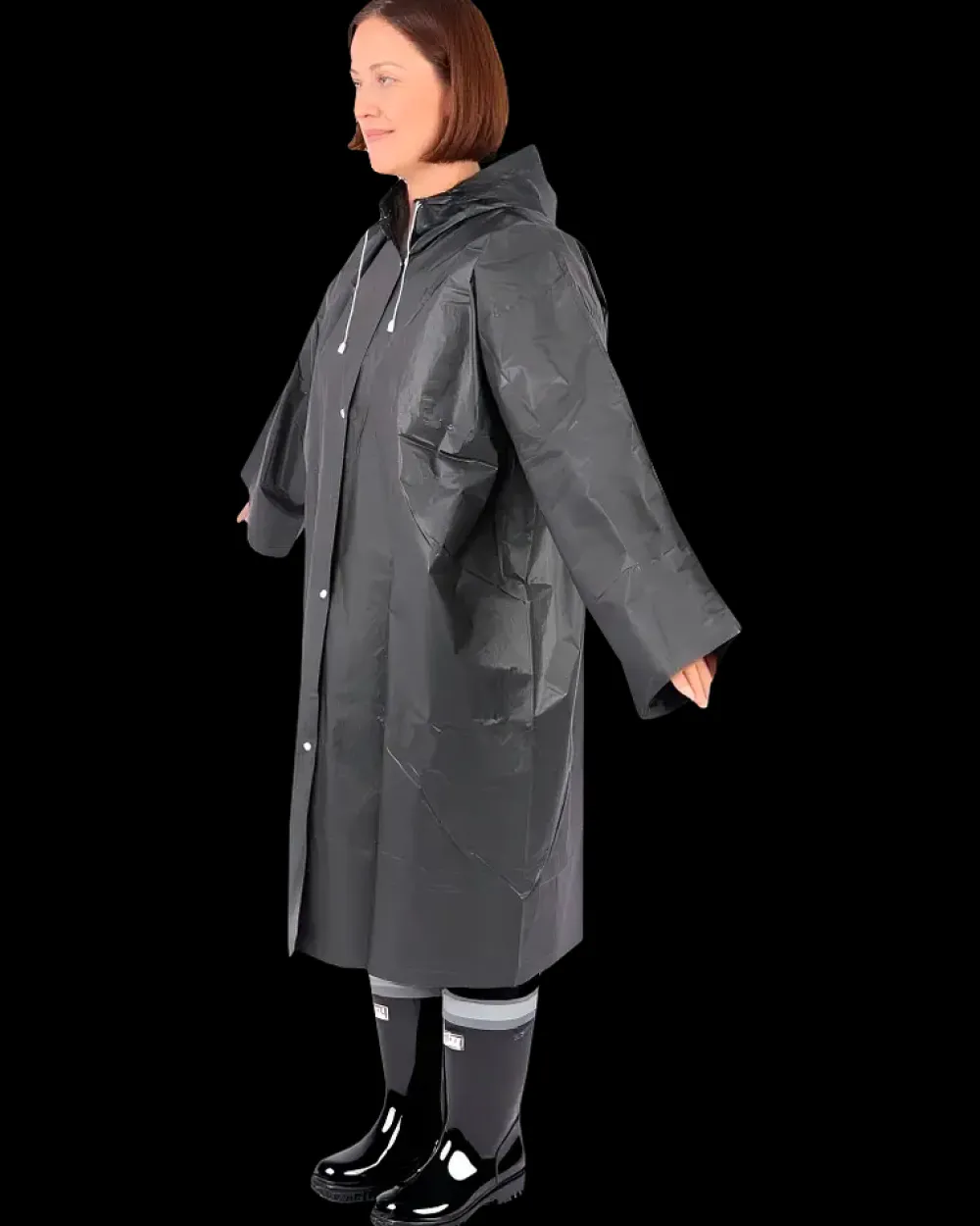 360 Outdoor Regnfrakke sort - Onesize| Regntøj