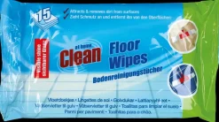 At Home Clean Rengøringsserviet til gulv 15-pak| Rengøringsmidler
