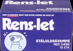 Rens-Let Ståluldsvamp 10-pak| Rengøringsartikler