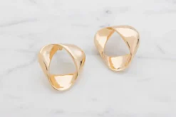 Øreringe chunky - guld| Smykker & Hårpynt