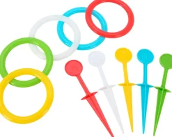 Ringspil med spyd og ringe - 10 dele| Øvrigt Legetøj