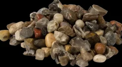 Ærtesten 8-16 mm 1000 kg klasse P - brunmix| Granitskærver Og Sten