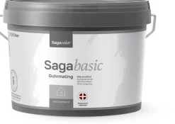 SagaBasic Gulvmaling 2,5 liter - Grå| Gulvmaling Og Gulvlak