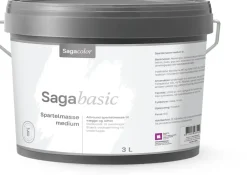SagaColor Spartelmasse Medium - 3 liter| Spartelmasse Og Reparation