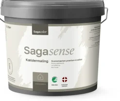SagaSense Kældermaling Glans 3 Hvid - 5 liter| Maling Indendørs