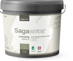 SagaSense Loftmaling 3 - 5 liter hvid| Maling Indendørs