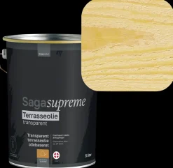 SagaSupreme Terrasseolie 5 liter - Klar| Træbeskyttelse Og -Olie