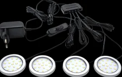 Sartano LED-spot Kaisa IP20 4-pak| Indbygningsspots