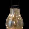 Sartano Solcellelampe Khaya glaspære H. 20 cm| Solcellelamper