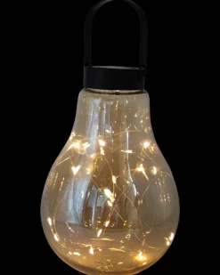 Sartano Solcellelampe Khaya glaspære H. 20 cm| Solcellelamper