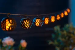 Sartano Solcellelyskæde 10 kugler| Solcellelamper