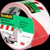 Scotch ® Markeringstape Hvid/Rød 50 mm x 33 meter| Tape