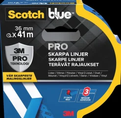 Scotch Blue™ PRO Afdækningstape 36 mm x 41 meter| Tape