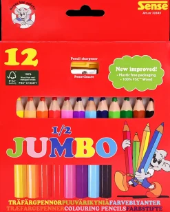 Sense Farveblyanter 1/2 jumbo 12 stk.| Øvrige Hobbyartikler