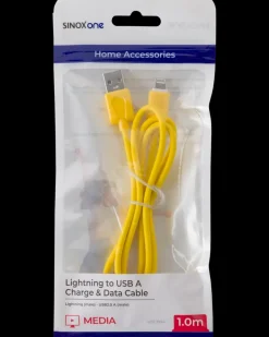 SINOX Lightningkabel 1 meter - gul| Mobiltilbehør