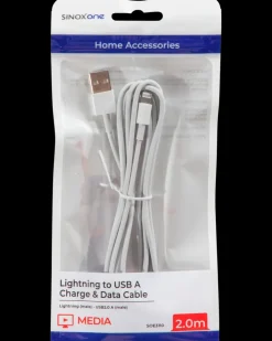SINOX Lightningkabel 2 meter - hvid| Mobiltilbehør