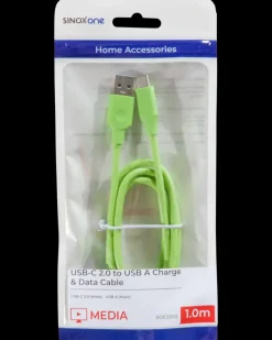 SINOX USB-C kabel 1 meter - grøn| Usb-Kabler