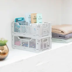 SJÖBO Foldekasse - grå| Opbevaringsbokse Og -Kasser