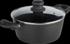 SJÖBO Gryde med låg 3,1 L - Stål look| Gryder Og Pander