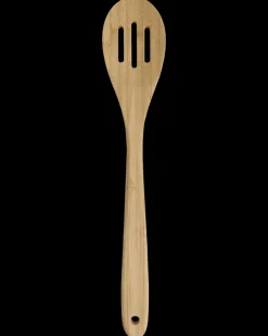 SJÖBO Grydeske med huller i bambus L. 32 cm| Køkkenredskaber