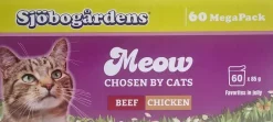 Sjöbogårdens Kattefoder storpak 60 x 85 g| Hundefoder, Kattemad Og Godbidder