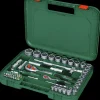 Bosch Skraldesæt 1/4" og 1/2" 57 dele| Topnøglesæt Og Skralder