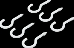 Arvid Nilsson Skruekrog 30 mm hvid 6-pak| Kroge Og Ophæng