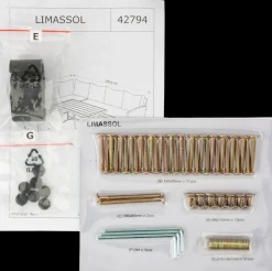Skruesæt LIMASSOL Havemøbelsæt| Tilbehør Og Reservedele