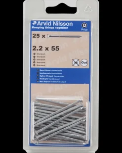 Arvid Nilsson Søm firkantet 2,2 x 55 mm 25-pak| Søm Og Kramper