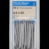 Arvid Nilsson Søm firkantet 2,5 x 65 mm 40-pak| Søm Og Kramper