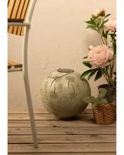 Solcellelanterne rund - blade| Øvrig Belysning