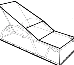 Solvognovertræk 46 x 75 x 200 cm - sort| Overtræk