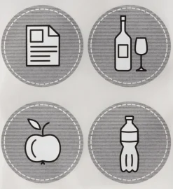 Sorteringskasser 22 liter 3-pak - sort| Opbevaringsbokse Og -Kasser