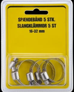 Spændebånd 16-32 mm 5-pak| Slanger Og Vandingsartikler