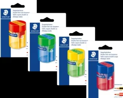 Staedtler Blyantspidser med beholder plast - Ass.| Kontorartikler