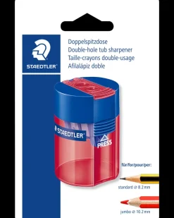 Staedtler Blyantspidser med beholder plast - Ass.| Kontorartikler
