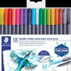 Staedtler Design Journey Dobbelttusser brush 18pak| Kontorartikler|Øvrige Hobbyartikler