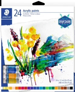 Staedtler Design Journey Akrylmaling 24-pak 12 ml| Øvrige Hobbyartikler