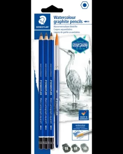 Staedtler Design Journey Akvarel graphite 4 dele| Øvrige Hobbyartikler|Hobbypensler