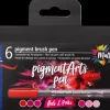 Staedtler Pensel tusch pigmentart rød/pink 6-pak| Øvrige Hobbyartikler