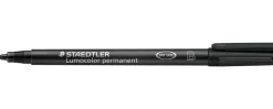Staedtler Permanent pen Lumocolor 1,0-2,5 mm - sort| Kontorartikler