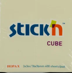 Stick'n Cube 400 blade - gul| Kontorartikler