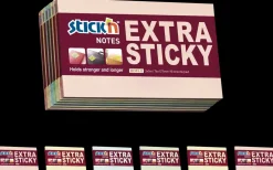 Sticky notes 76x127 mm 6 blokke - pastel farver| Kontorartikler