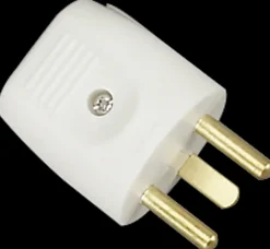 Stikprop rund med jord - hvid| Stikpropper