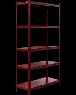 SJÖBO Stålreol 5 hylder - Farvet| Stålreoler