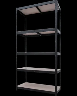 Stålreol med 5 hylder 180 x 90 x 40 cm| Stålreoler