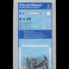 Arvid Nilsson Sætskrue A4 M8 x 20 mm 4-pak| Maskinskruer, Bolte Og Møtrikker